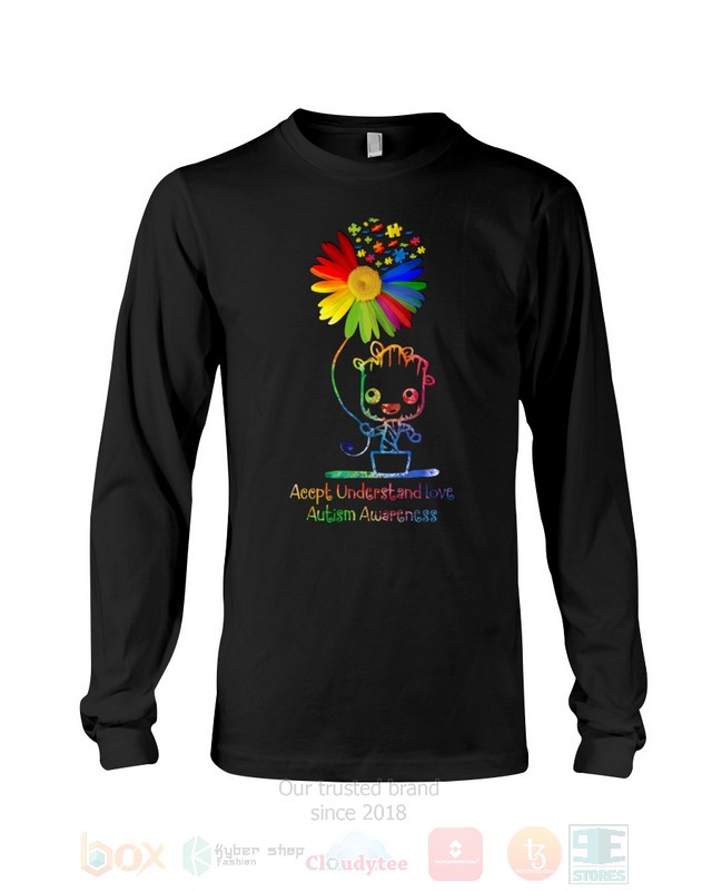 Accpt Understand Love Autism Awarenrss Flower Hoodie Shirt 1 2 3 4 5 6 7 8 9 10 11 12