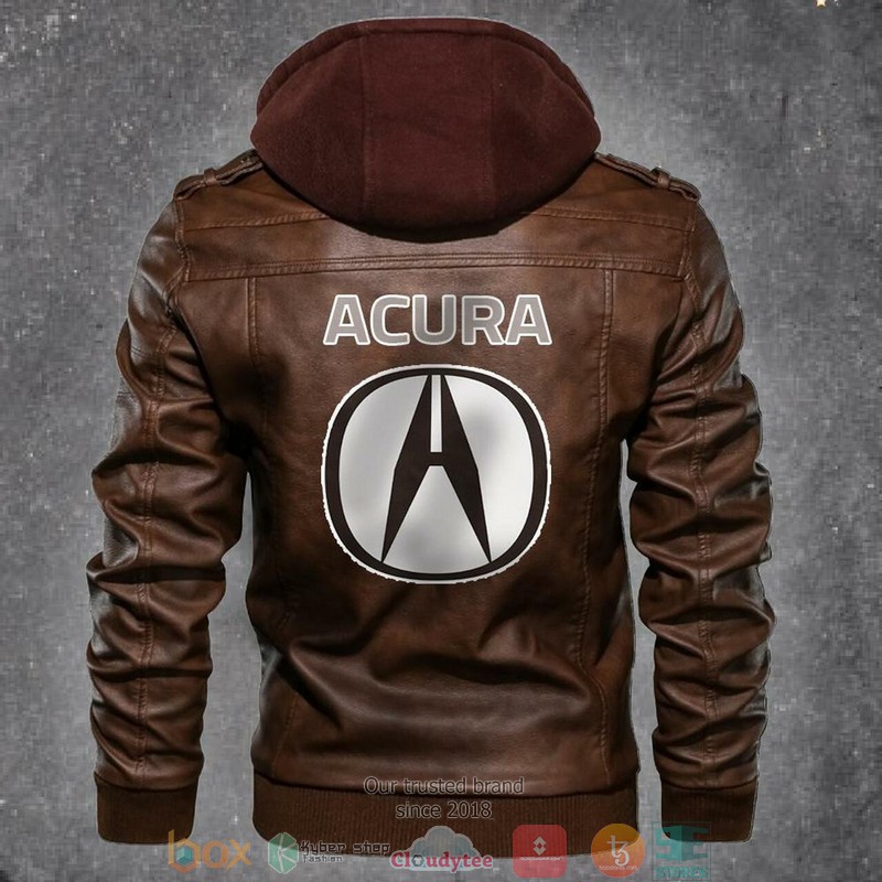 Acura Automobile Car Motorcycle Men Art Leather Jacket