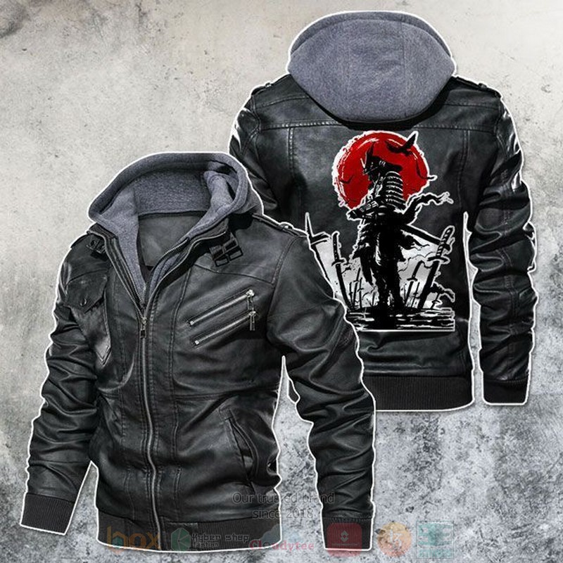After War Battle Field Samurai Leather Jacket