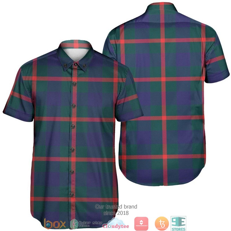 Agnew Modern Tartan Short Sleeve Hawaiian Shirt