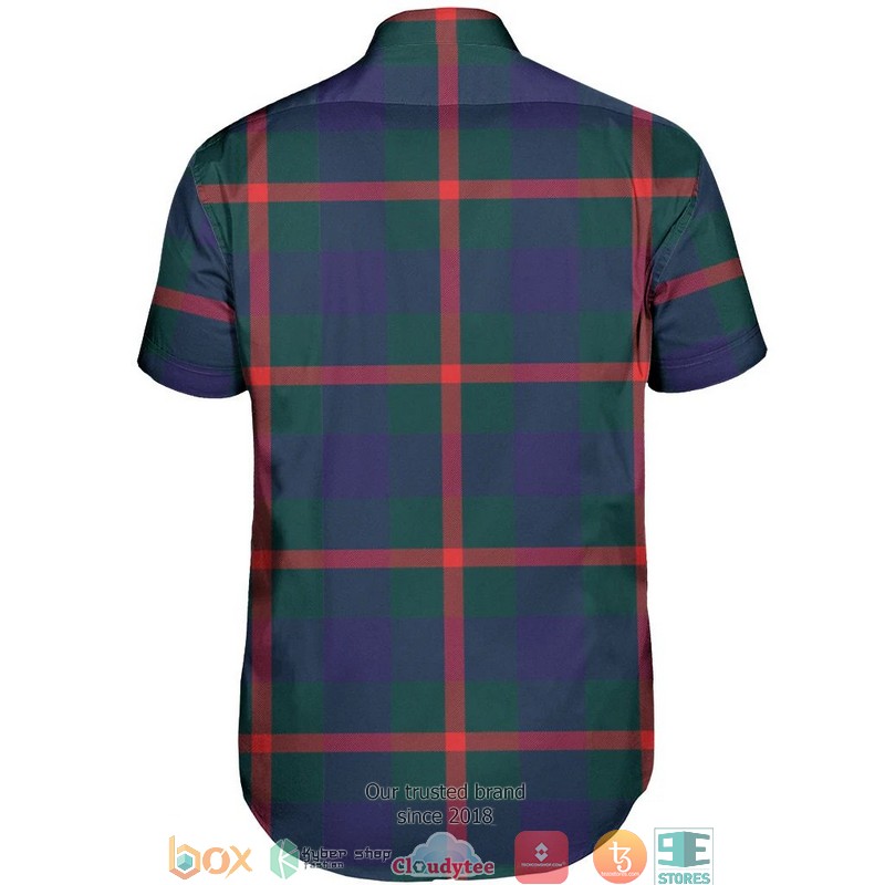 Agnew Modern Tartan Short Sleeve Hawaiian Shirt 3 Agnew Modern Tartan Short Sleeve Hawaiian Shirt 1 2