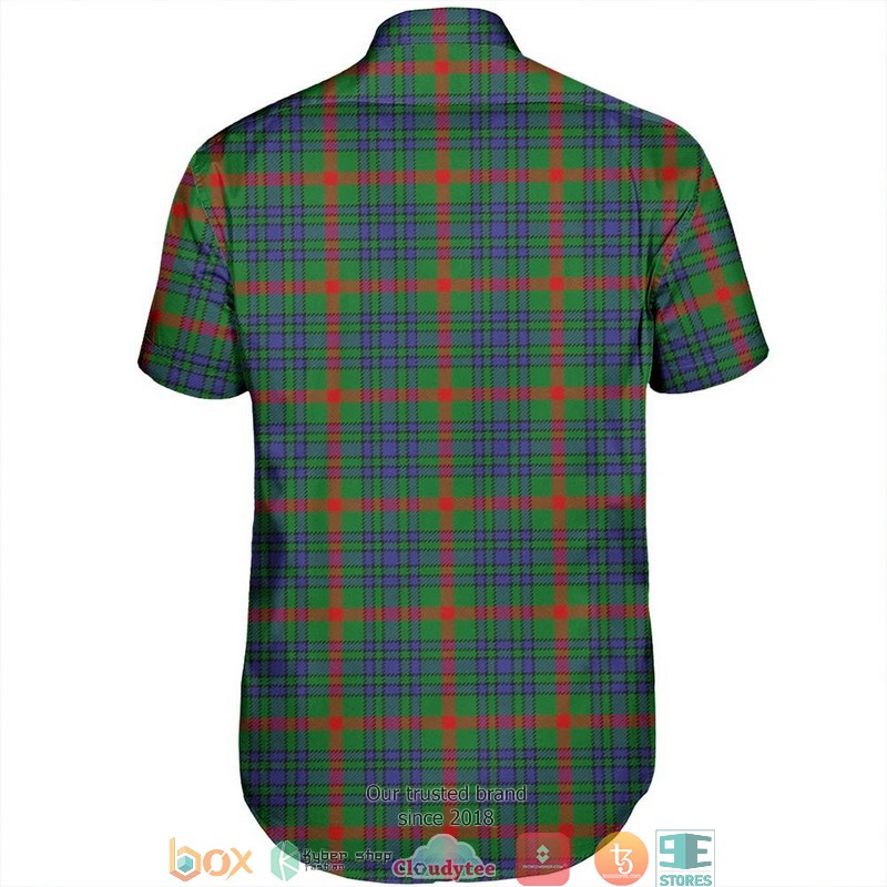 Aiton Tartan Crest Short Sleeve Hawaiian Shirt 3 Aiton Tartan Crest Short Sleeve Hawaiian Shirt 1 2