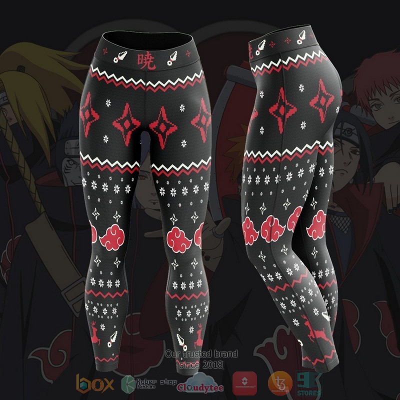 Akatsuki Christmas Unisex Leggings 1