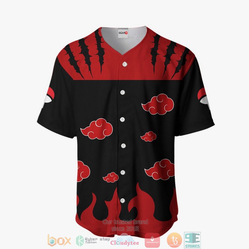 Akatsuki Naruto Baseball Jersey Shirt 2 Akatsuki Naruto Baseball Jersey Shirt 1