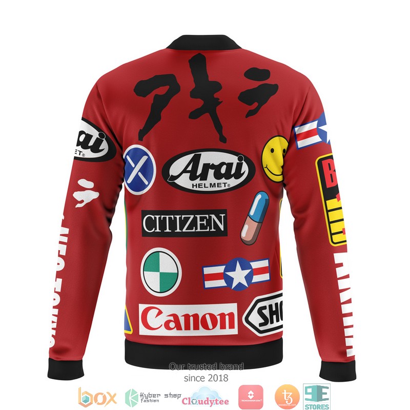 Akira Full Decals Fleece Bomber Jacket 2 Akira Full Decals Fleece Bomber Jacket 1