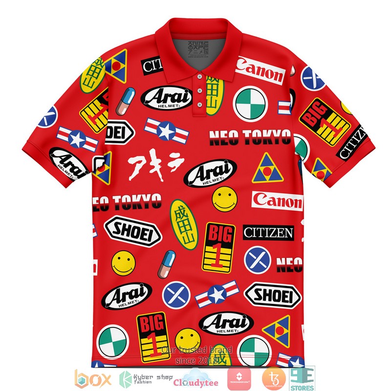Akira Full Decals Polo Shirt
