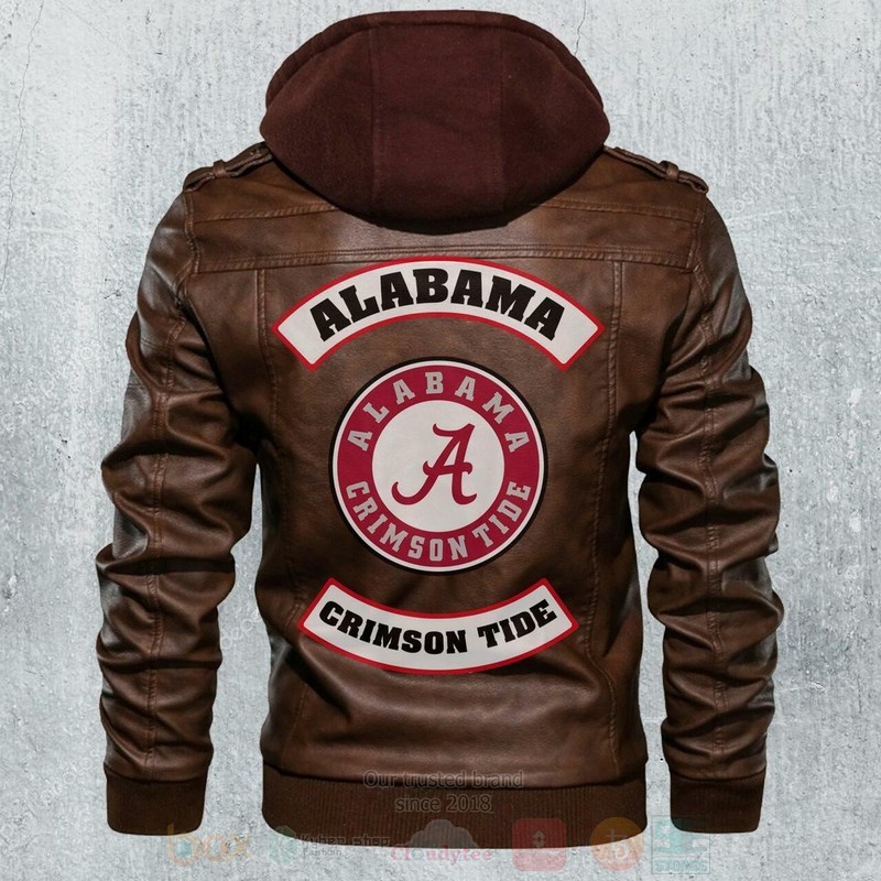 BEST Alabama Crimson Tide NCAA Champions Zipper Jacket Leather 1 Alabama Crimson Tide NCAA Footballs Leather Jacket