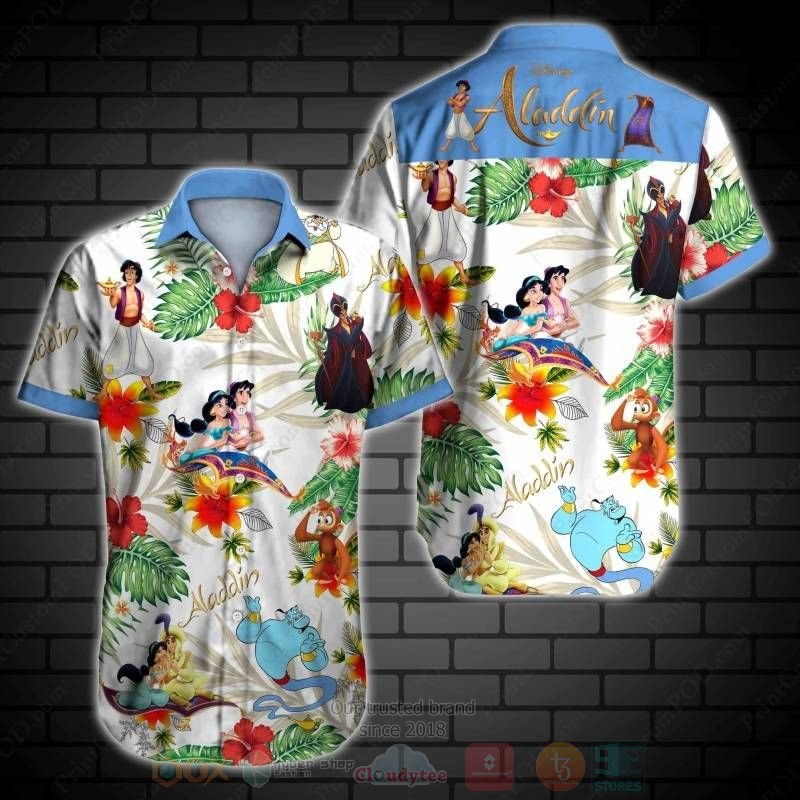 Aladdin Disney Short Sleeve Hawaiian Shirt