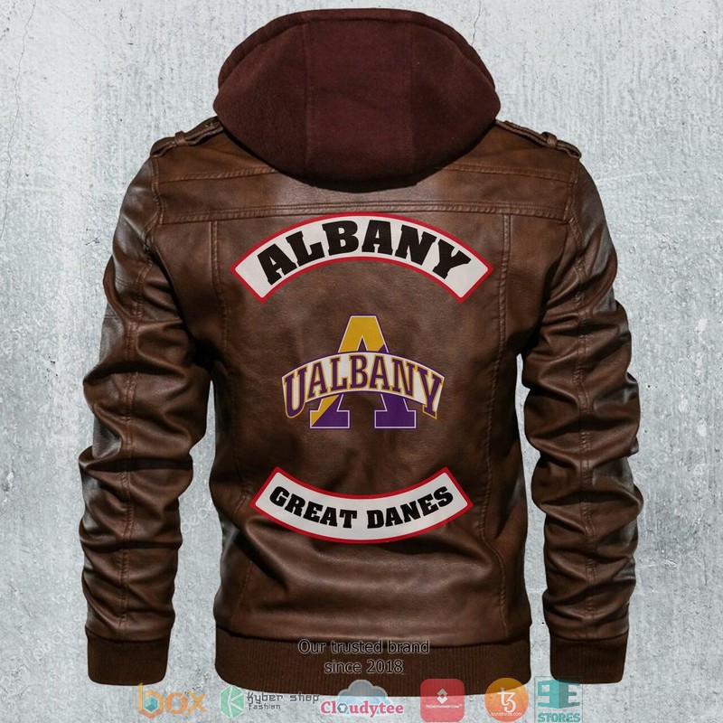 Albany Great Danes NCAA Football Leather Jacket