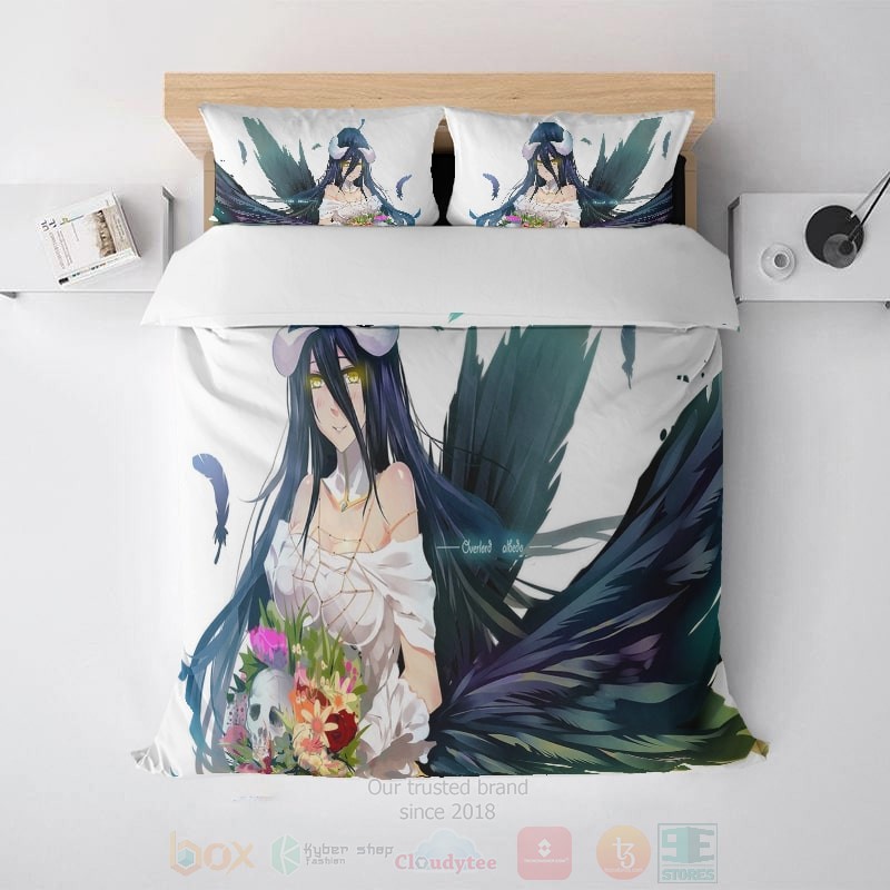 Albedo Overlord Cute Demon Angel Comforters Bedding Set