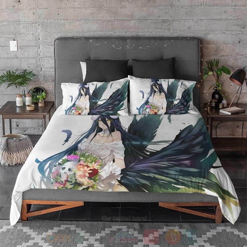 Albedo Overlord Cute Demon Angel Comforters Bedding Set 1