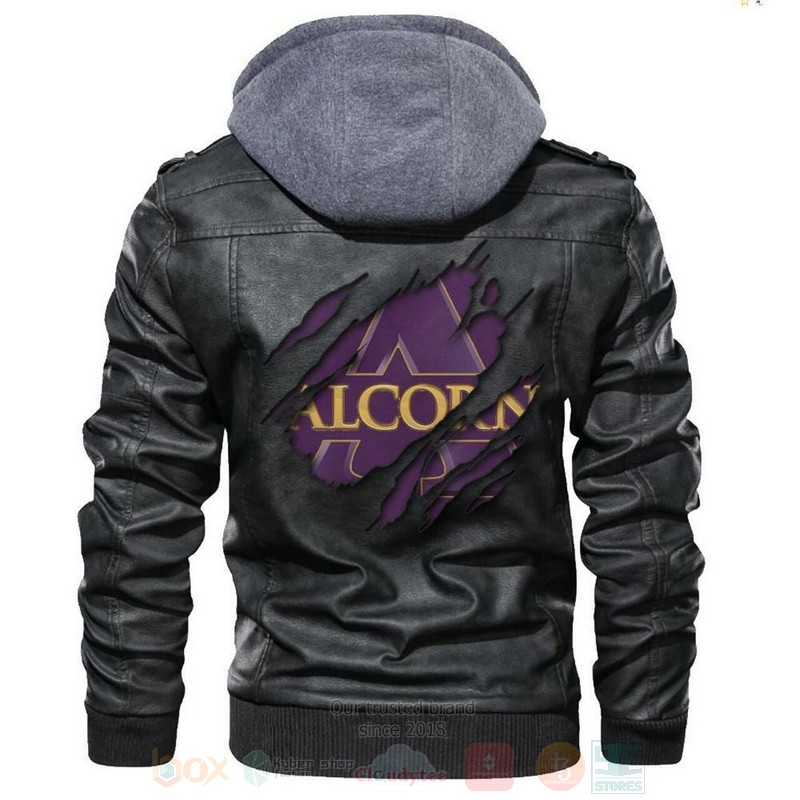 Alcorn State Braves NCAA Blacks Leather Jacket