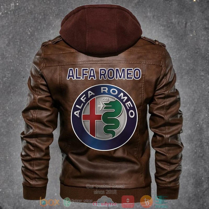 Alfa Romeo Automobile Car Motorcycle Men Art Leather Jacket