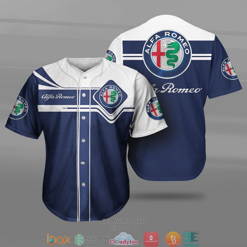 Alfa Romeo Car Motor Baseball Jersey