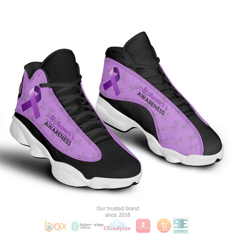 Alzheimers Awareness Air Jordan 13 Sneaker Shoes 1 Alzheimers Awareness Air Jordan 13 Sneaker Shoes