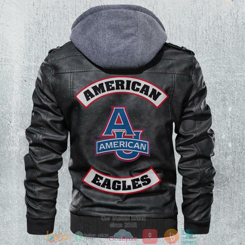 American Eagles NCAA Football Motorcycle Men Art Leather Jacket