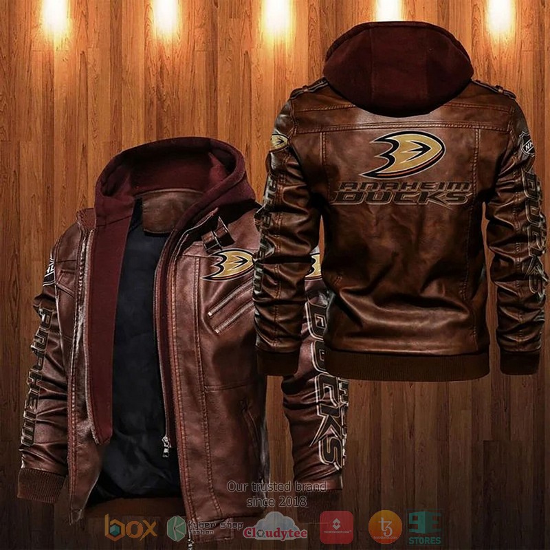 BEST NHL Anaheim Ducks Leather Jacket 2 Anaheim Ducks NHL Leather Jacket 1