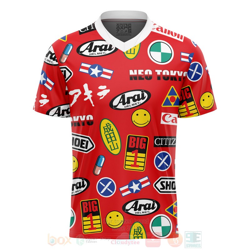 BEST Anime Akira Full Decals All Over Print Football Jersey 1 Anime Akira Full Decals Football Jersey