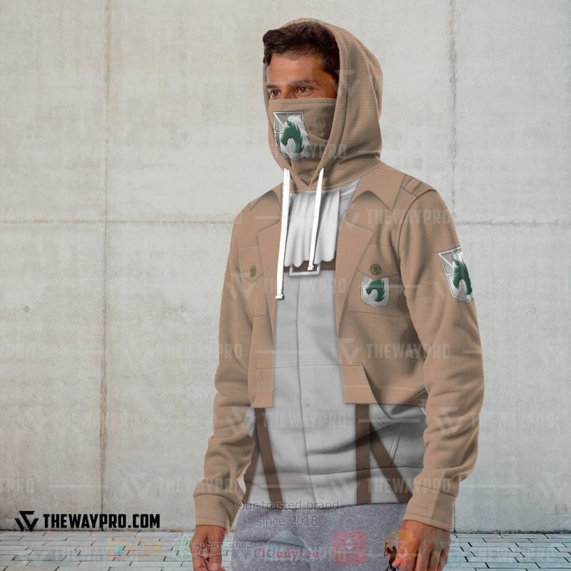 Anime Attack On Titan The Military Police 3D Hoodie Mask 1