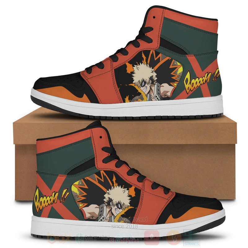 Anime Bakugo Explosion Air Jordan High Top Shoes