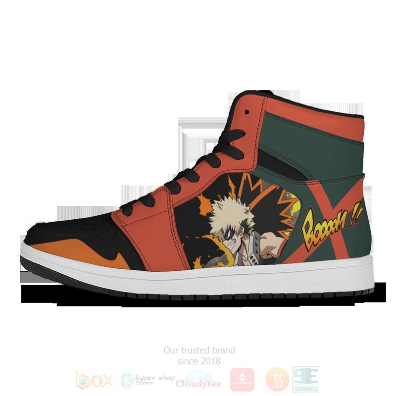 BEST Anime Bakugo Explosion Air Jordan 1 Retro High 3 Anime Bakugo Explosion Air Jordan High Top Shoes 1 2