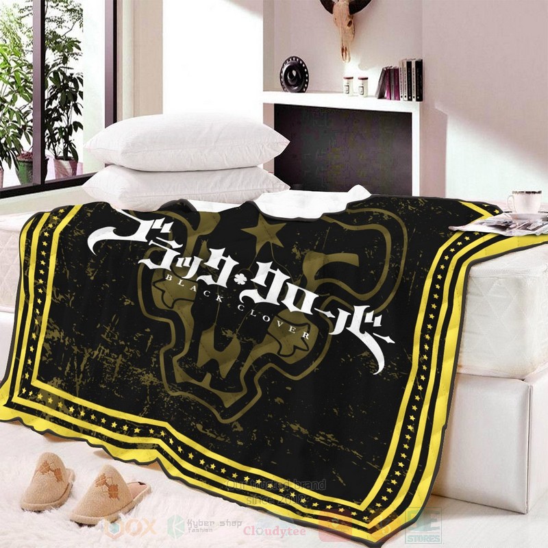 BEST Anime Black Clover Bulls Quilted Fabric 5 Anime Black Clover Bulls Quilt 1 2 3 4