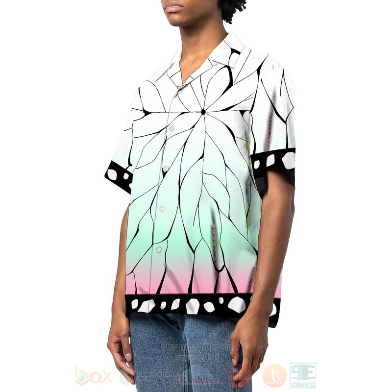 BEST Anime Butterfly Kochou Kimono All Over Print Hawaiian Shirt 2 Anime Butterfly Kochou Kimono Hawaiian Shirt 1
