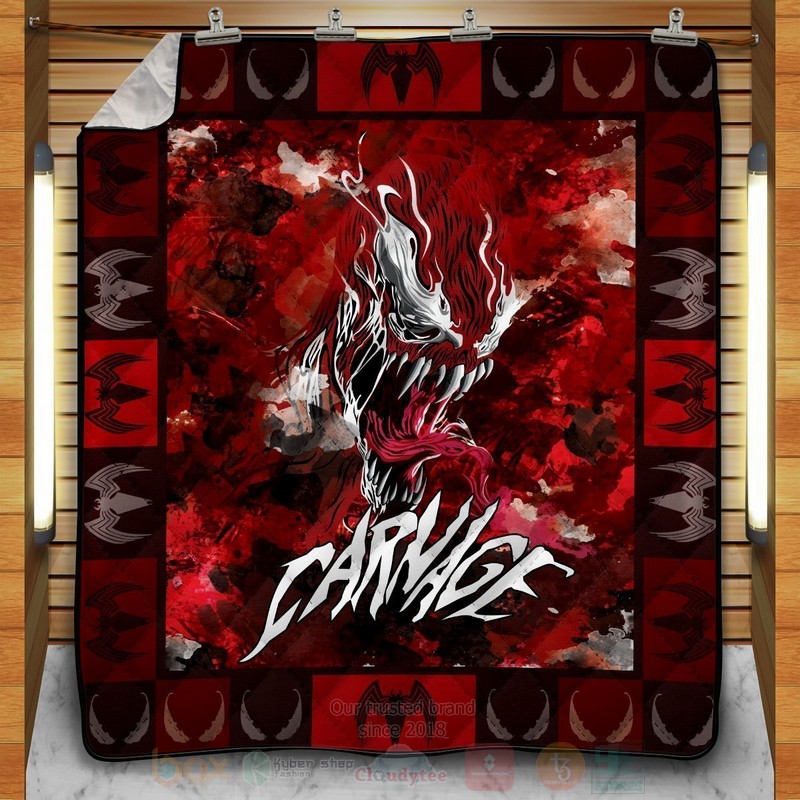 BEST Anime Carnage Symbiote Quilted Fabric 12 Anime Carnage Symbiote Quilt