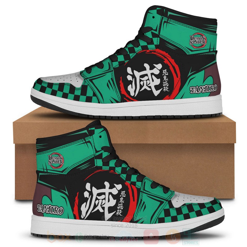 Anime Dance of Fire and Water Air Jordan High Top Shoes