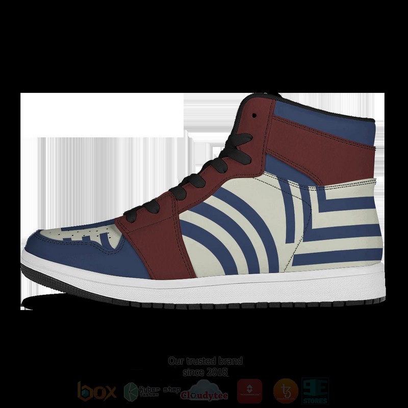 BEST Anime Demon Akaza Air Jordan 1 Retro High 3 Anime Demon Akaza Air Jordan High Top Shoes 1 2