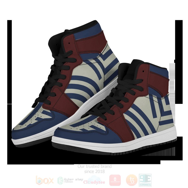 BEST Anime Demon Akaza Air Jordan 1 Retro High 4 Anime Demon Akaza Air Jordan High Top Shoes 1 2 3