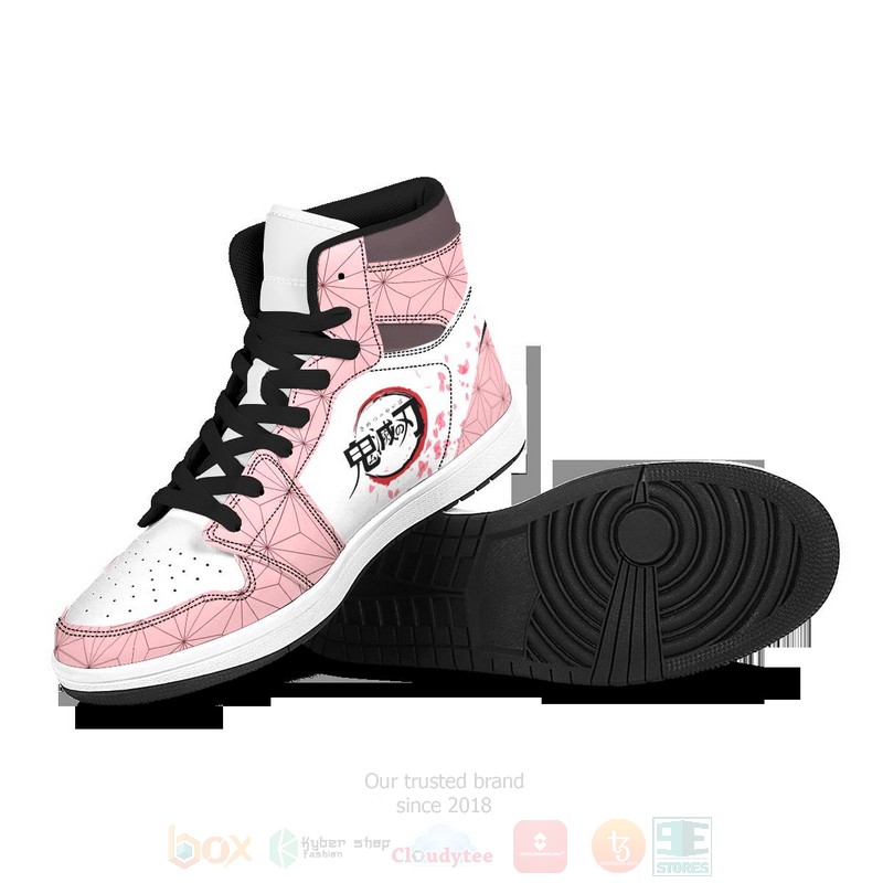 Anime Demon Nezuko Air Jordan High Top Shoes 1 2 3 4
