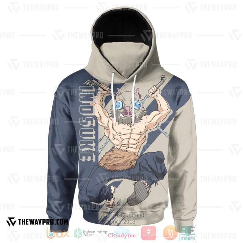 Anime Demon Slayer Inosuke Hoodie Mask 1
