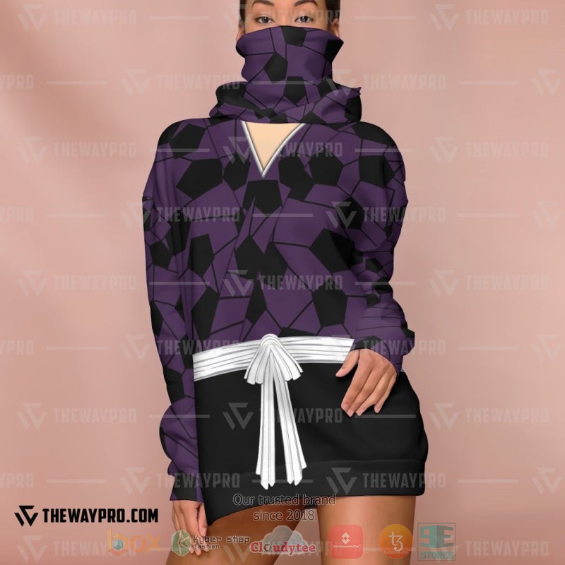 NEW Demon Slayer Kimetsu no Yaiba Kokushibou Tsugikuni Full Printed 3D Hoodie Mask 3 Anime Demon Slayer Kimetsu no Yaiba Kokushibou Tsugikuni Hoodie Mask 1 2