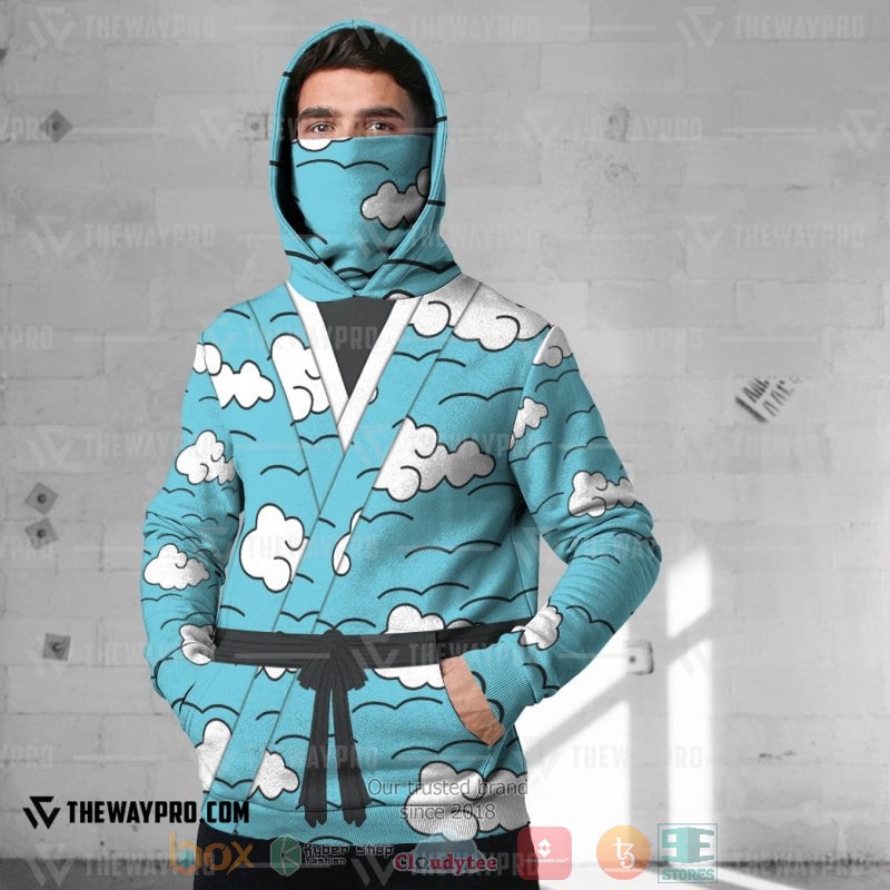 Anime Demon Slayer Kimetsu no Yaiba Tanjirou Kimono Hoodie Mask