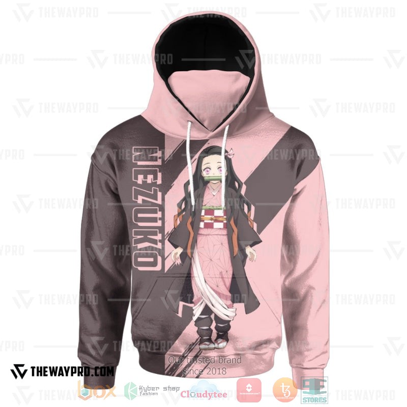 Anime Demon Slayer Nezuko Hoodie Mask 1