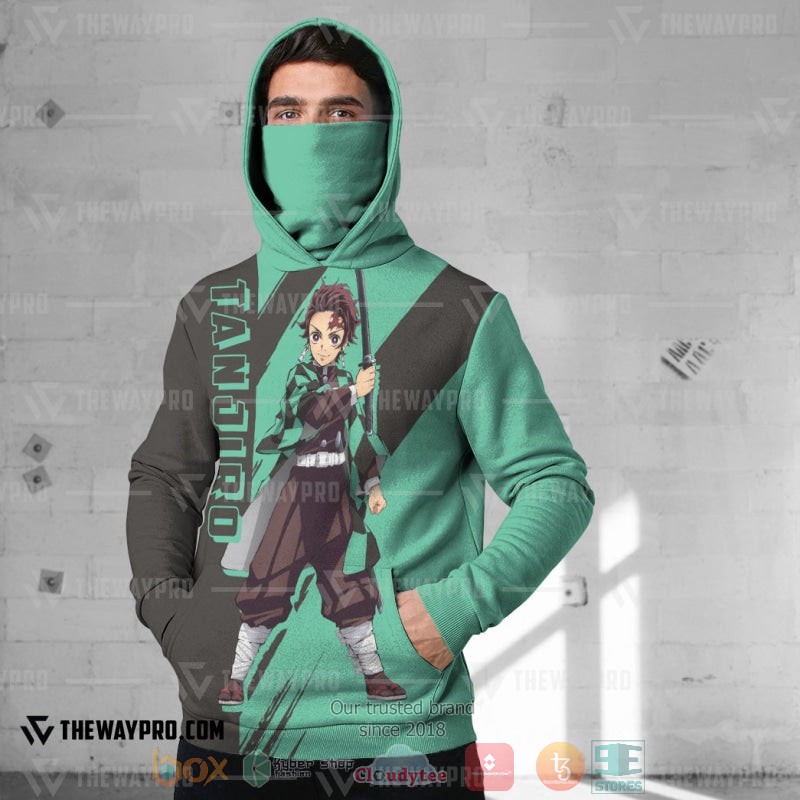 Anime Demon Slayer Tanjiro Hoodie Mask