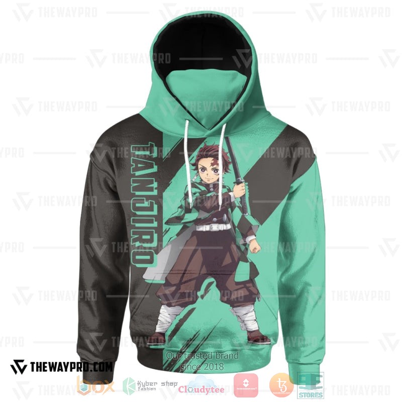 Anime Demon Slayer Tanjiro Hoodie Mask 1