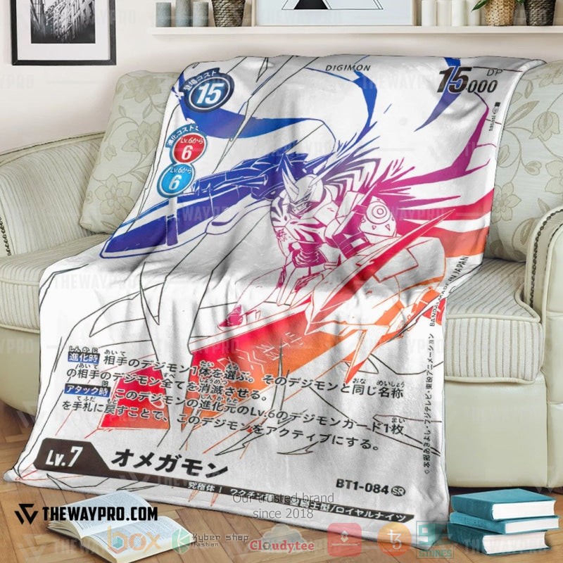 Anime Digimon 084 Omegamon Soft Blanket