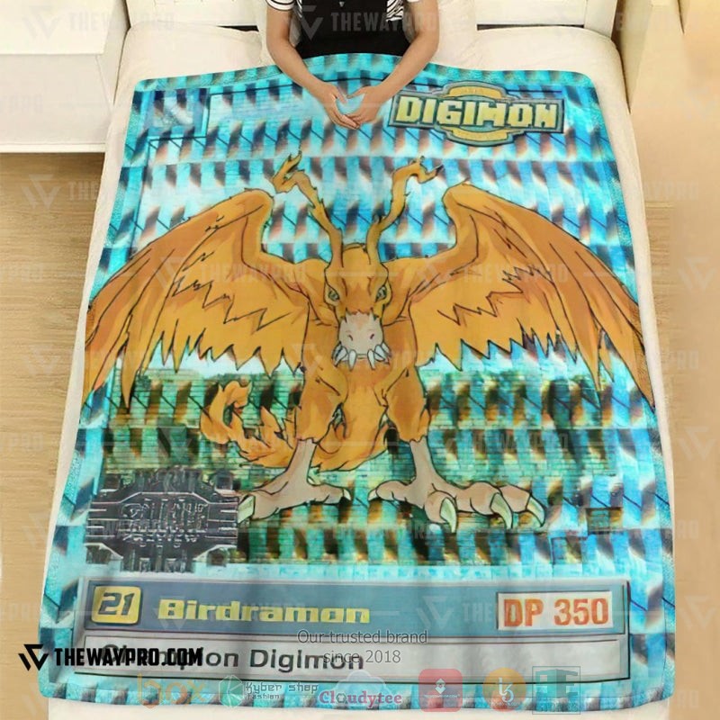 Anime Digimon Cockatrimon Soft Blanket 1