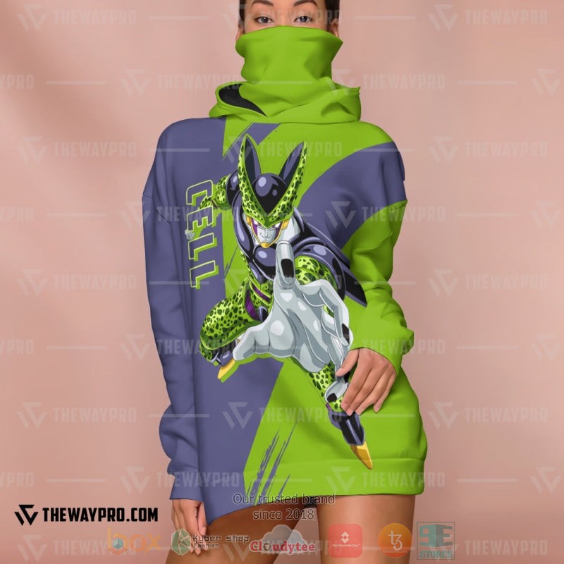 NEW Dragon Ball Cell Full Printed 3D Hoodie Mask 5 Anime Dragon Ball Cell Hoodie Mask 1 2 3 4