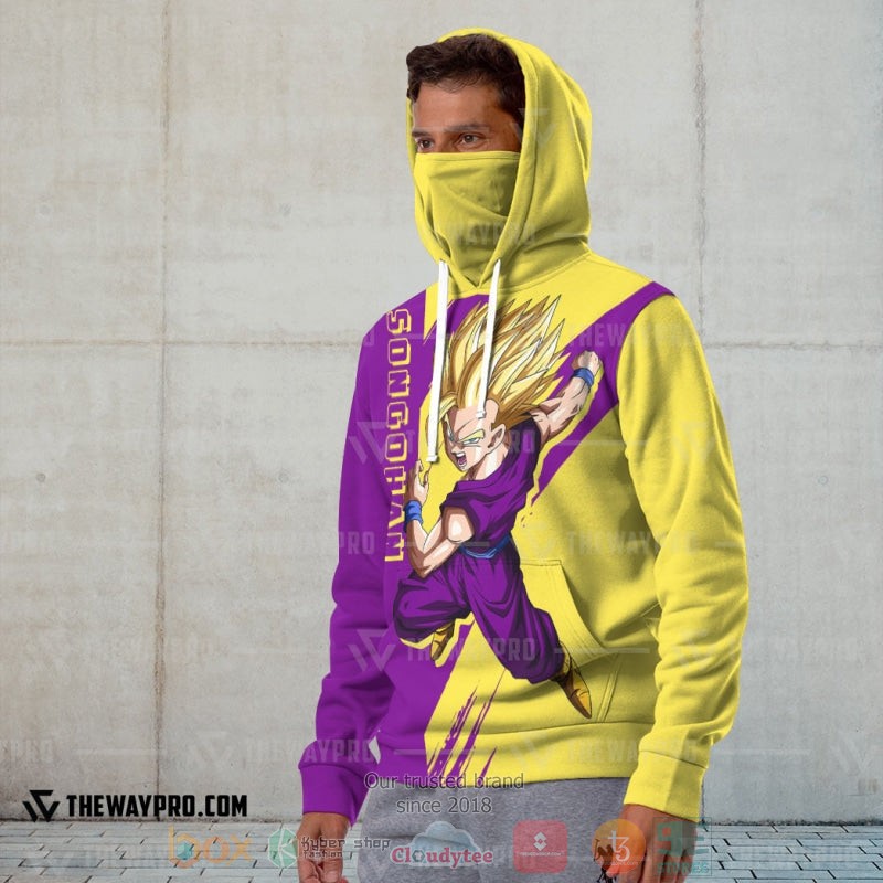 NEW Dragon Ball Songohan Full Printed 3D Hoodie Mask 5 Anime Dragon Ball Songohan Hoodie Mask 1 2 3 4