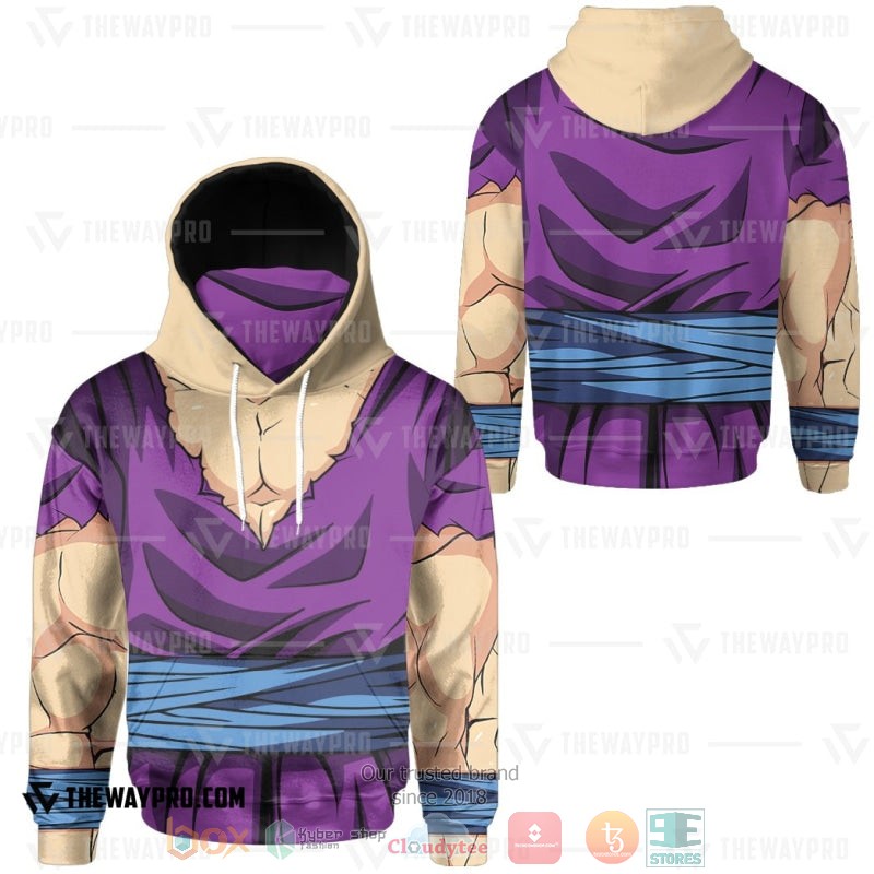 NEW Dragon Ball Songohan cotsume Full Printed 3D Hoodie Mask 4 Anime Dragon Ball Songohan cotsume Hoodie Mask 1 2 3