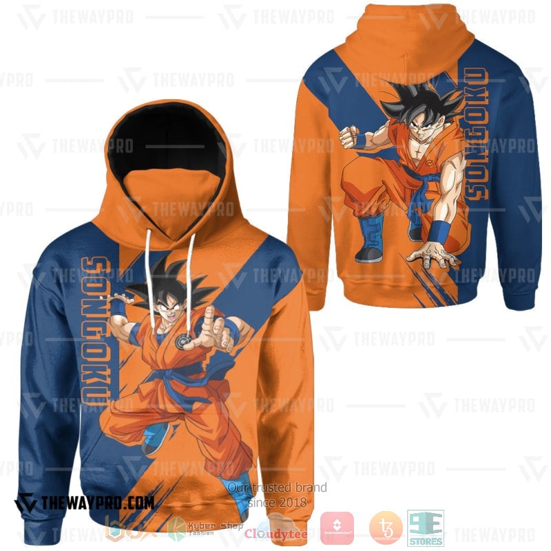 NEW Dragon Ball Songoku Full Printed 3D Hoodie Mask 3 Anime Dragon Ball Songoku Hoodie Mask 1 2