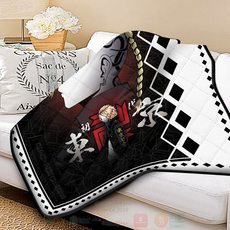 BEST Anime Draken Mikey Quilted Fabric 2 Anime Draken Mikey Quilt 1