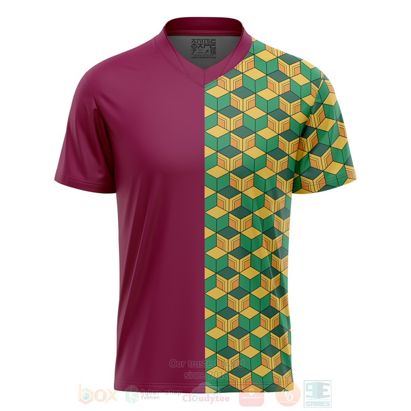 Anime Giyu Tomioka Demon Slayer Football Jersey