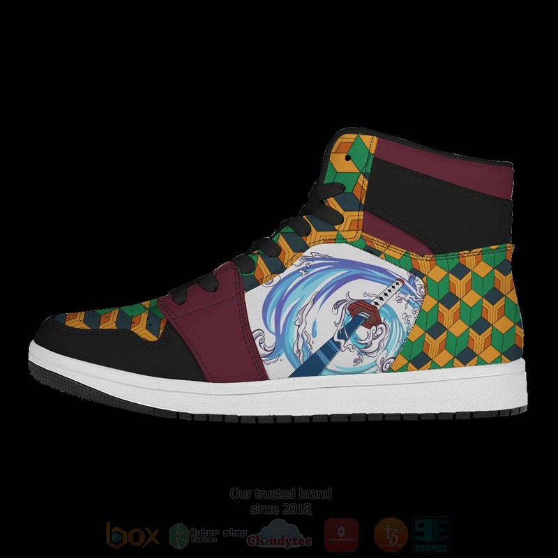 BEST Anime Giyu Water Skill Air Jordan 1 Retro High 3 Anime Giyu Water Skill Air Jordan High Top Shoes 1 2