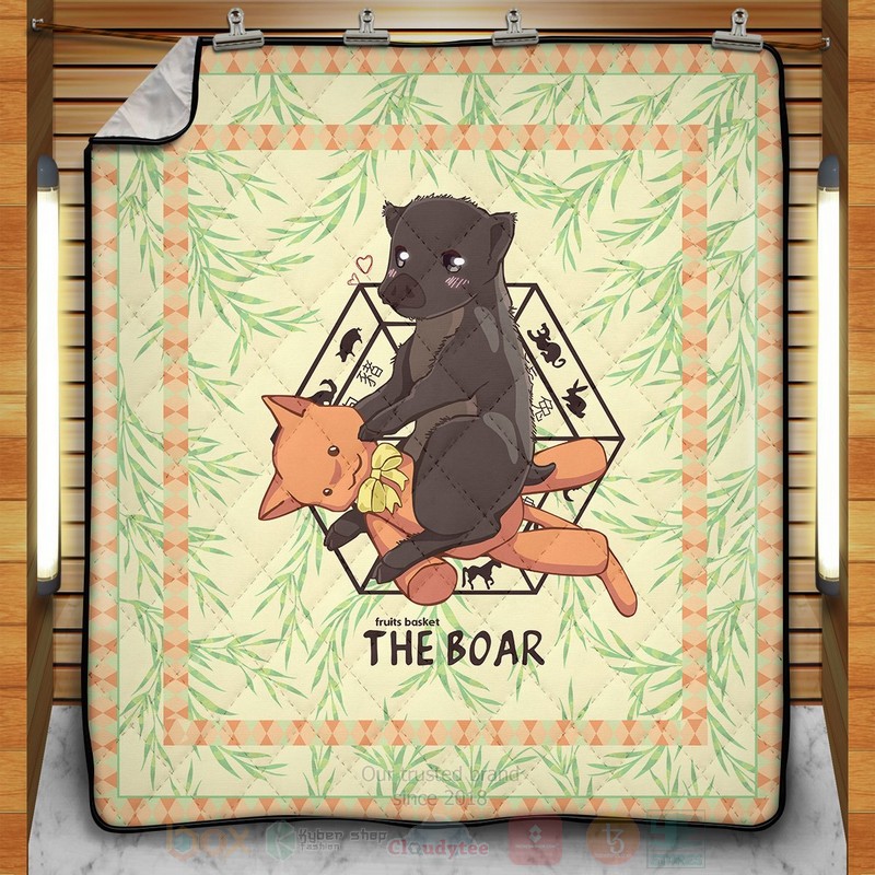 BEST Anime Kagura The Boar Quilted Fabric 12 Anime Kagura The Boar Quilt