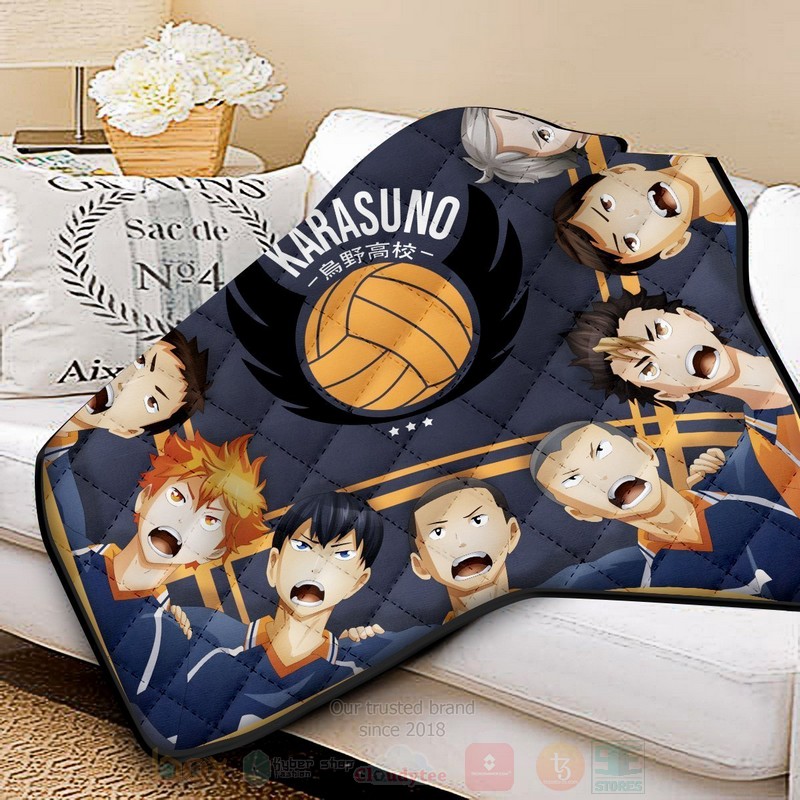 BEST Anime Karasuno Fly Quilted Fabric 2 Anime Karasuno Fly Quilt 1