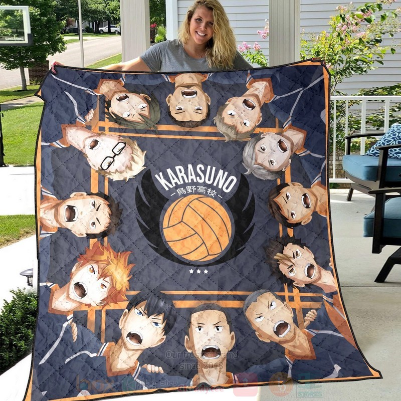 BEST Anime Karasuno Fly Quilted Fabric 6 Anime Karasuno Fly Quilt 1 2 3 4 5